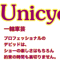 一輪車芸プロフェッショナルのデビッドは、ショーの楽しさはもちろん約束の時間も裏切りません。